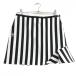 [ очень красивый товар ] Le Coq юбка чёрный × белый полоса внутри сторона внутренний брюки женский 9 Golf одежда le coq sportif