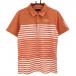  Callaway рубашка-поло с коротким рукавом orange × белый окантовка Logo .... мужской L Golf одежда Callaway|SALE цена 