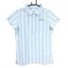 [ новый товар ] Jack ba колено рубашка-поло с коротким рукавом серый × зеленый полоса style женский S Golf одежда Jack Bunny|SALE цена 