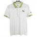 [ прекрасный товар ] Puma рубашка-поло с коротким рукавом белый × светло-зеленый HONOLULU COUNTRY CLUB мужской US-M Golf одежда PUMA