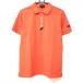 [ прекрасный товар ] Pearly Gates рубашка-поло с коротким рукавом orange × белый гребень шлема Logo мужской 5(L) Golf одежда 2022 год модели PEARLY GATES|SALE цена 