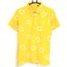 [ очень красивый товар ] Callaway рубашка-поло с коротким рукавом желтый × белый надувной круг рисунок мужской M Golf одежда Callaway|SALE цена 