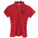 [ новый товар ] filler Golf рубашка-поло с коротким рукавом красный вафля ткань кнопка down женский M Golf одежда FILA GOLF|SALE цена 