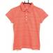 [ прекрасный товар ] Nike Golf рубашка-поло с коротким рукавом salmon orange серия окантовка тканый ткань часть проверка DRI-FIT женский M Golf одежда NIKE|SALE цена 