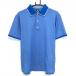 [ очень красивый товар ] foot Joy рубашка-поло с коротким рукавом голубой × белый воротник * манжеты белый линия мужской L Golf одежда FootJoy|SALE цена 