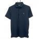 [ прекрасный товар ] ракушка bo рубашка-поло с коротким рукавом темно-синий воротник часть общий рисунок мужской XS Golf одежда CHERVO|SALE цена 