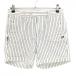  тормозные колодки ba колено шорты белый × серый полоса хлопок . женский 2(L) Golf одежда MASTER BUNNY EDITION( прекрасный товар )|SALE цена 