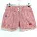 [ очень красивый товар ] filler Golf шорты красный × белый полоса женский S Golf одежда FILA GOLF