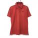[ прекрасный товар ] Under Armor рубашка-поло с коротким рукавом красный × белый плечо переключатель мужской XL Golf одежда UNDER ARMOUR
