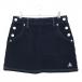  Le Coq Golf вельвет юбка темно-синий × белый боковой кнопка стрейч женский 11 Golf одежда le coq sportif( прекрасный товар )|SALE цена 