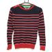[ прекрасный товар ] Tommy Hilfiger Golf свитер темно-синий × красный × белый окантовка женский S Golf одежда Tommy Hilfiger Golf