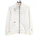  Le Coq Zip блузон белый передний Logo женский M Golf одежда le coq sportif