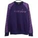 [ очень красивый товар ] Le Coq футболка лиловый × темно-синий рукав Британия знак рисунок & необычность материалы обратная сторона ворсистый мужской LL Golf одежда le coq sportif