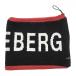 [ прекрасный товар ] J Lindberg двусторонний защита горла "neck warmer" чёрный × белый × красный вязаный большой Logo Golf одежда J.LINDEBERG