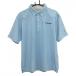  резчик and задний рубашка-поло с коротким рукавом голубой тканый ткань кнопка down мужской LL Golf одежда большой размер CUTTER&BUCK( прекрасный товар )|SALE цена 