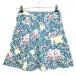 mon tray Club юбка голубой зеленый × многоцветный цветочный принт внутри сторона внутренний брюки женский XS Golf одежда Monterey CLUB( очень красивый товар )|SALE цена 