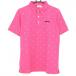  Adidas рубашка-поло с коротким рукавом розовый × зеленый киви фруктовый дизайн кнопка down мужской L/G Golf одежда adidas( очень красивый товар )|SALE цена 
