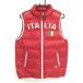  Kappa жилет красный × белый большой ITALIA нашивка легкий мужской L Golf одежда Kappa