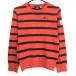  Le Coq Golf свитер красный × темно-синий окантовка вязаный женский M Golf одежда le coq sportif