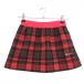  Paradiso юбка розовый × чёрный проверка талия резина Logo принт женский S Golf одежда Paradiso( очень красивый товар )|SALE цена 