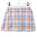 [ прекрасный товар ] Le Coq юбка голубой × orange проверка талия гонки женский 9 Golf одежда le coq sportif