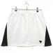  Delsol юбка белый × чёрный обратная сторона ворсистый талия резина женский L-LL Golf одежда DELSOL