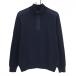  Srixon bai Descente с высоким воротником свитер темно-синий .. плетеный вязаный обратная сторона мельчайший ворсистый шерсть . мужской LL Golf одежда SRIXON