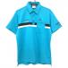  Le Coq Golf рубашка-поло с коротким рукавом оттенок голубого × чёрный . карман мужской LL Golf одежда le coq sportif