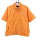 [ очень красивый товар ] Callaway короткий рукав блузон orange × белый Logo .... половина Zip сетка подкладка мужской L Golf одежда Callaway