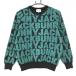 [ очень красивый товар ] Jack ba колено свитер чёрный × дымчатый зеленый Logo общий рисунок Logo пирог ru земля вязаный женский 0(S) Golf одежда Jack Bunny
