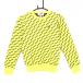 [ очень красивый товар ] тормозные колодки ba колено свитер желтый × чёрный Logo общий рисунок вязаный 10 годовщина хлопок . женский 0(S) Golf одежда MASTER BUNNY EDITION