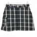 [ очень красивый товар ]tigola юбка чёрный × белый в клетку задний Logo женский 11 Golf одежда TIGORA