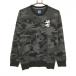 [ очень красивый товар ] Admiral свитер чёрный × серый камуфляж рисунок камуфляж вязаный мужской L Golf одежда Admiral