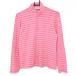[ очень красивый товар ] Adidas длинный рукав с высоким воротником рубашка розовый окантовка таблица мельчайший ворсистый половина Zip акрил . женский L/G Golf одежда adidas
