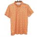  Puma рубашка-поло с коротким рукавом orange × белый общий рисунок раковина кнопка down мужской L Golf одежда PUMA