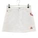 [ прекрасный товар ] Le Coq Golf юбка белый × красный Logo .... стрейч внутри сторона внутренний брюки женский 7 Golf одежда le coq sportif