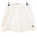 [ прекрасный товар ] Marie Claire sport юбка слоновая кость цветочный принт × проверка тканый ткань талия резина & настройка шнур женский L Golf одежда marie claire