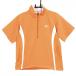 [ прекрасный товар ] Mizuno Golf короткий рукав жакет orange половина Zip breath Thermo женский M Golf одежда MIZUNO