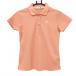  Le Coq Golf рубашка-поло с коротким рукавом salmon orange задний принт Logo белый женский M Golf одежда le coq sportif