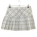 [ очень красивый товар ] Kappa юбка в складку светло-серый × белый проверка женский 11 Golf одежда Kappa