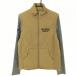 [ очень красивый товар ] Beams Golf 2WAY с хлопком жакет хаки Brown × серый . примерно с хлопком рукав вязаный мужской M Golf одежда BEAMS GOLF