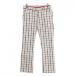 rosa-sen брюки белый × красный в клетку Logo .... мужской 82 Golf одежда Rosasen
