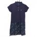 [ очень красивый товар ] Fidra короткий рукав Polo One-piece темно-синий × многоцветный юбка часть цветочный принт женский M Golf одежда FIDRA