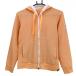 [ прекрасный товар ] New balance Golf Zip Parker orange × белый тканый ткань рукав Logo нашивка женский 2(L) Golf одежда New Balance