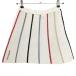 aruchibio вязаный юбка белый × красный полоса женский 36(S) Golf одежда archivio