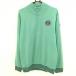  Anne Pas . вязаный блузон светло-зеленый × чёрный задняя сторона окантовка половина Zip подкладка имеется мужской LL Golf одежда and per se