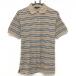  Burberry рубашка-поло с коротким рукавом Brown × чёрный окантовка мужской L Golf одежда BURBERRY GOLF