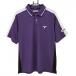  Tour Stage рубашка-поло с коротким рукавом лиловый × белый плечо * рукав линия мужской L Golf одежда TOURSTAGE