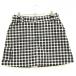 [ прекрасный товар ]tigola юбка чёрный × белый в клетку Logo принт женский L Golf одежда TIGORA