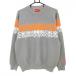 [ очень красивый товар ] New balance Golf свитер серый × флуоресценция orange × белый Logo вязаный мужской 5(L) Golf одежда 2023 год модели New Balance